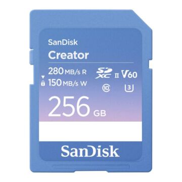 SanDisk Creator SD UHS-II​ Card (280/100MB/s,C10,UHS-II,U3,V60)