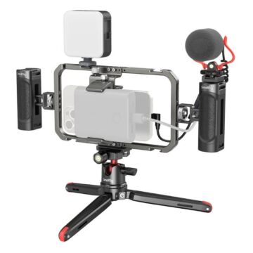SmallRig 3384C All-in-One Video Kit For Smartphone Creators with Audio and Lighting System