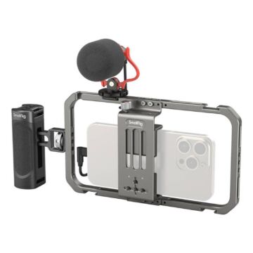SmallRig 3384C All-in-One Video Kit For Smartphone Creators with Audio and Lighting System