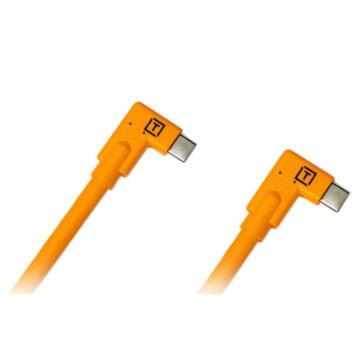 TetherPRO CUC15RT2RT-ORG USB-C To USB-C Right Angle Cable 15' (4.6M)