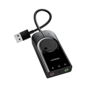 Ugreen 40964 USB 2.0 External Stereo Sound Adapter 15cm