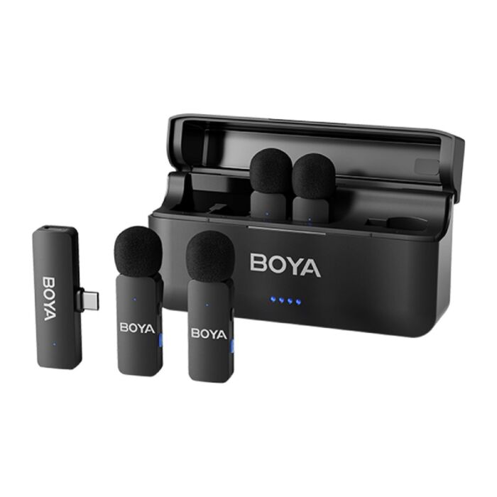Boya-V4 4-Channel Mini Wireless Microphone Series by  in  - EC MALL