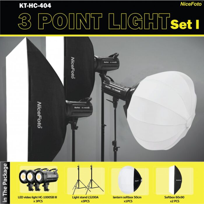 NiceFoto 3 Point Light Set I by  in  - EC MALL