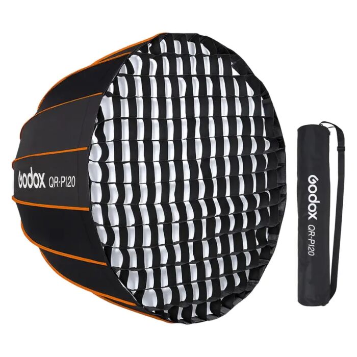 Godox Softbox QR-P120G Quick Release Parabolic Softbox 120cm. With Grid - Bowen Mount (QR-P120) by  in  - EC MALL