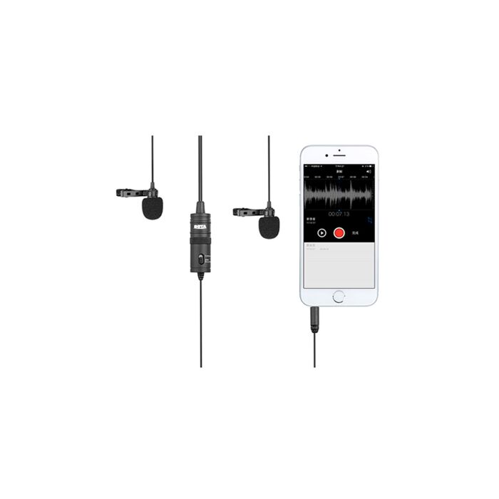 Boya BY-M1DM Dual Omni-directional Lavalier Microphone by  in  - EC MALL