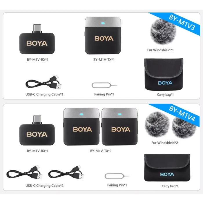 Boya BY-M1V4 / Boya BY-M1V3 For (Type C) Wireless Microphone by  in  - EC MALL
