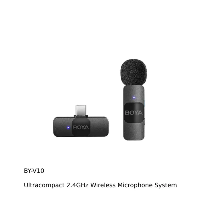 Boya BY-V10 / V20 Ultracompact 2.4GHz Wireless Microphone System by  in  - EC MALL
