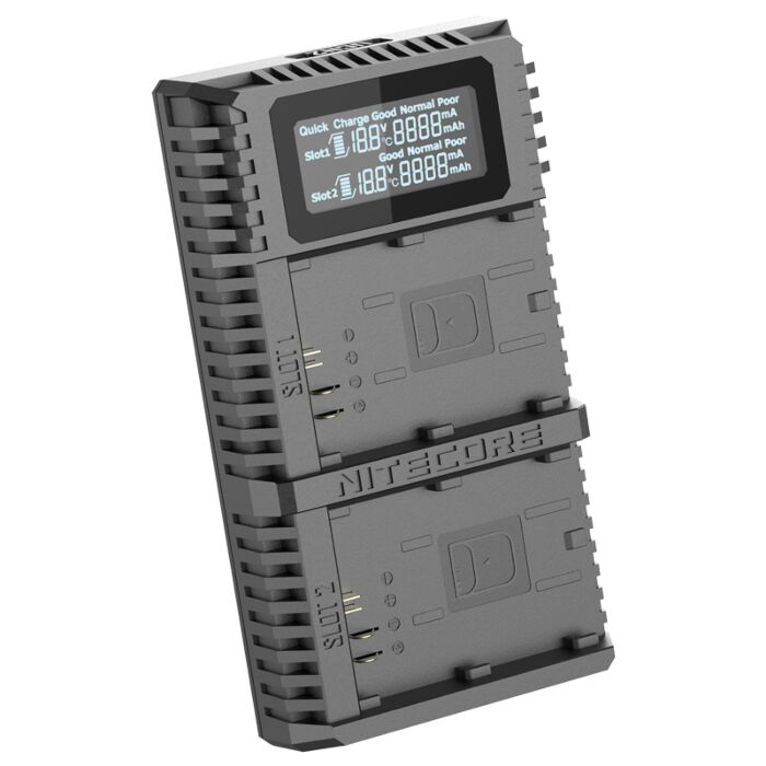 Battery Charger Nitecore UCN2 PRO Dual Slot USB QC Charger For Canon LP-E6N by  in  - EC MALL