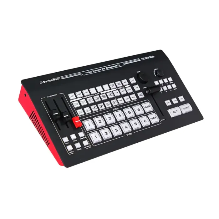 DeviceWell HDS7306 6-CH(4xSDI+2HDMI+RECORD+STREAM) Video Switcher by  in  - EC MALL