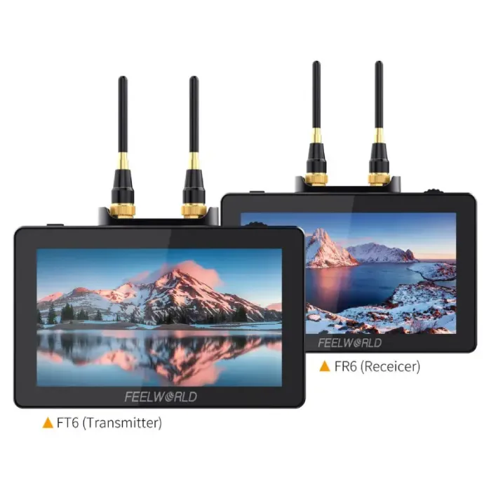 FeelWorld FT6/FR6 5.5" Wriless Video Transmission DSLR Camera Field Touch Monitor 4K HDMI by  in  - EC MALL