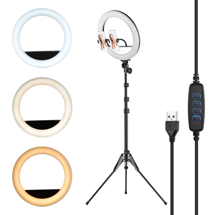 LED Ring Light Size 14 Inch / 36cm with Stand by  in  - EC MALL