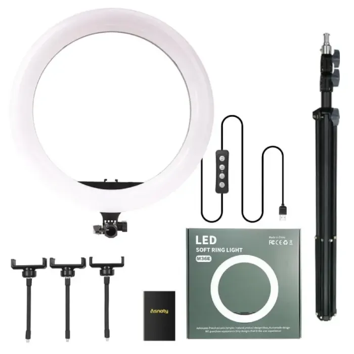 LED Soft Ring Light M36E 14inch / 36cm with Stand by  in  - EC MALL