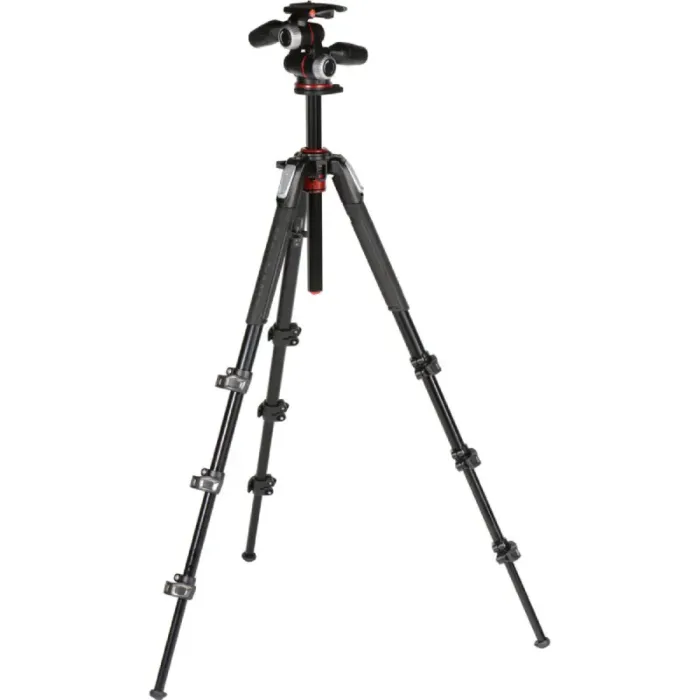 Manfrotto 190X PRO4–3 Way Head Aluminum Tripod Kit by  in  - EC MALL