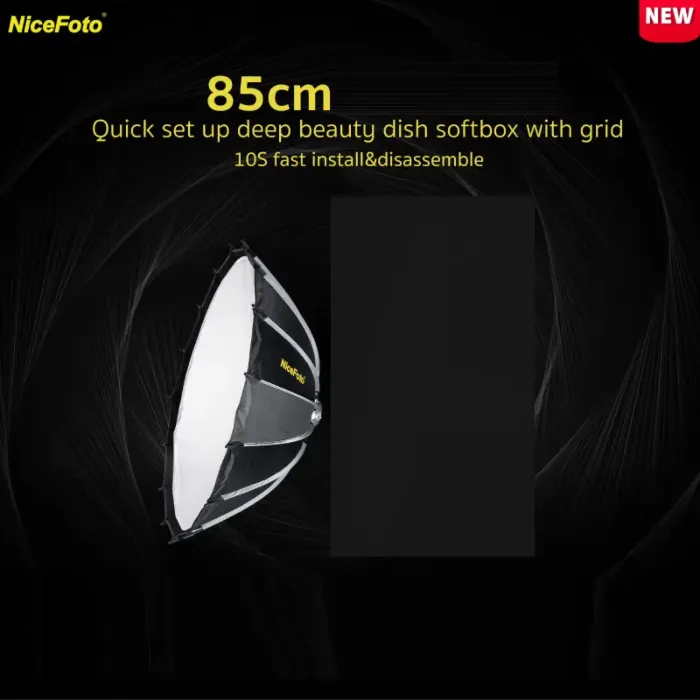NiceFoto 85cm Quick Set Up Beauty Dish Softbox with Grid by  in  - EC MALL