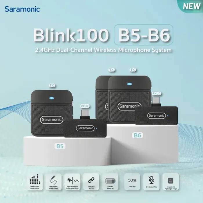 Saramonic Blink100 B5/B6 Wireless Microphone by  in  - EC MALL
