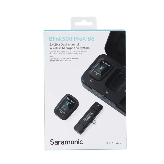 Saramonic Blink500 Pro X B5 B6 ไมค์ไร้สาย USB-C คุณภาพเสียงดี ราค