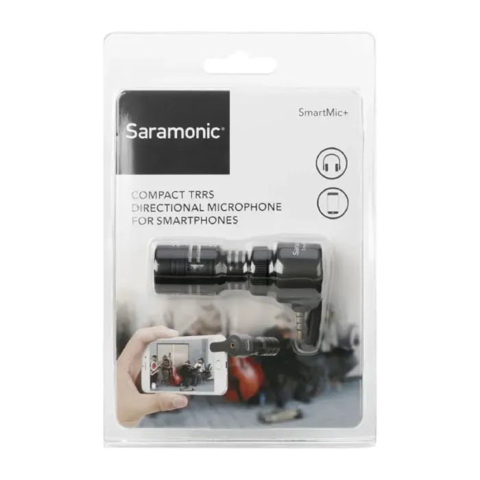 Saramonic SmartMic+ Compact TRRS 3.5 Directional Microphone for Smartphones by  in  - EC MALL