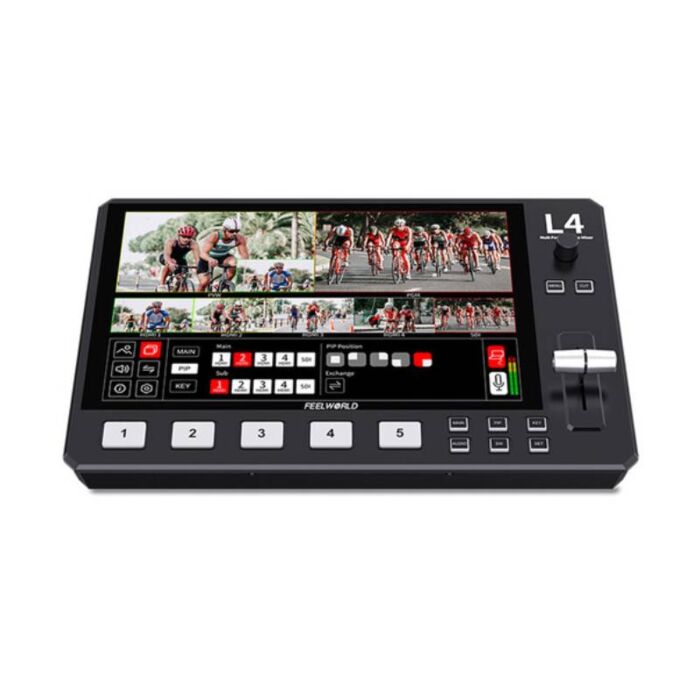 FeelWorld L4 Multi-Camera Video Mixer Switcher 10.1" LCD Monitor by  in  - EC MALL