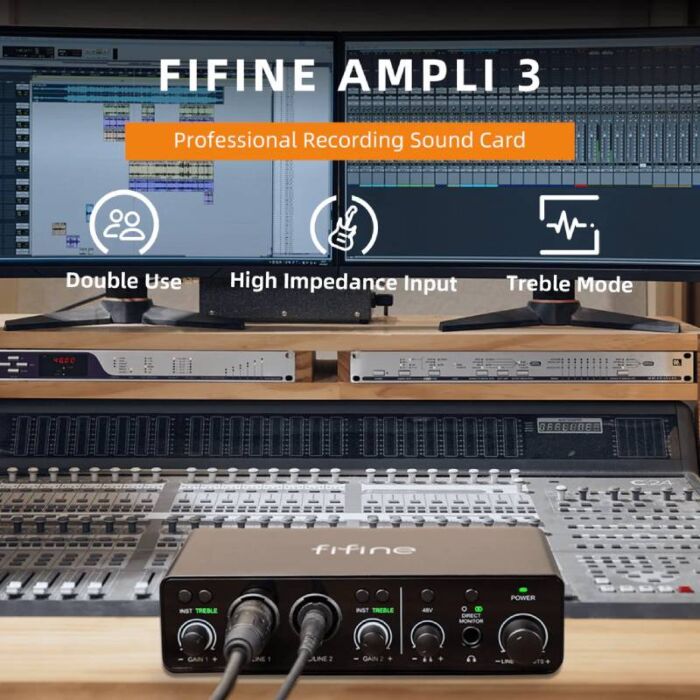 FIFINE AmpliTank Ampli3 Audio Interface by  in  - EC MALL