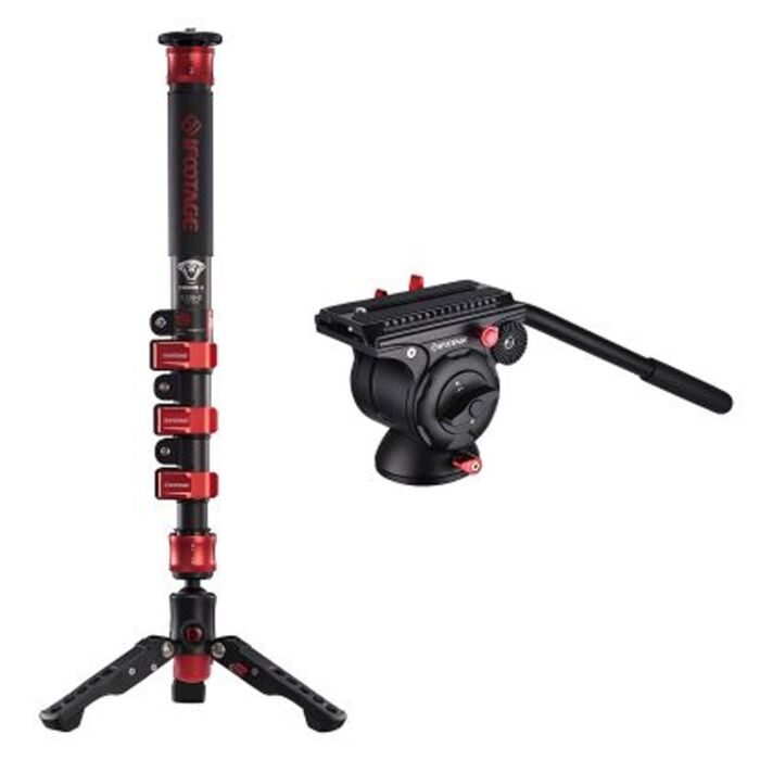 iFootage Cobra 2 C120 Ⅱ Cabon Fiber Monopod with Komodo K5 Fluid Head by  in  - EC MALL