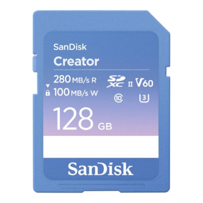 SanDisk Creator SD UHS-II​ Card (280/100MB/s,C10,UHS-II,U3,V60) by  in  - EC MALL