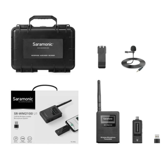 Saramonic SR-WM2100 For Smartphone / Computer  ชุด U1 (1TX+1RX) by  in  - EC MALL