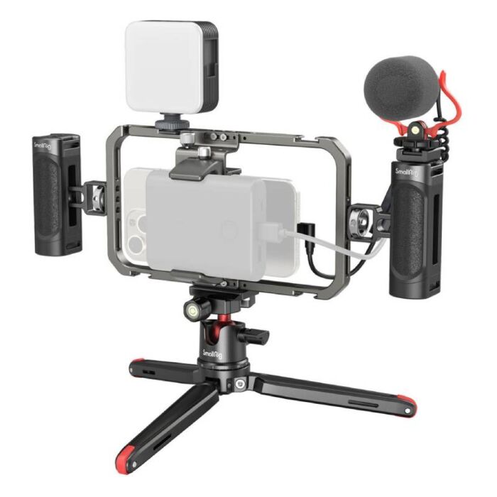 SmallRig 3384C All-in-One Video Kit For Smartphone Creators with Audio and Lighting System by  in  - EC MALL