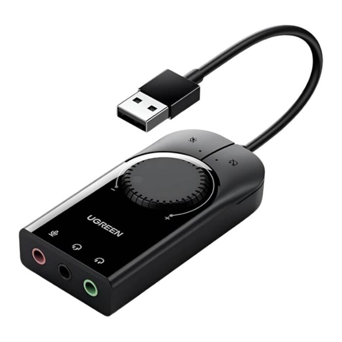 Ugreen 40964 USB 2.0 External Stereo Sound Adapter 15cm by  in  - EC MALL