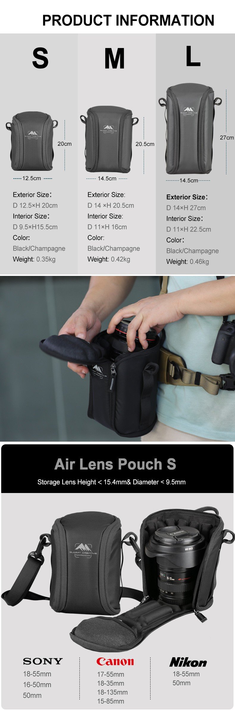 Summit Creative Air Lens Pouch by  in  - EC MALL