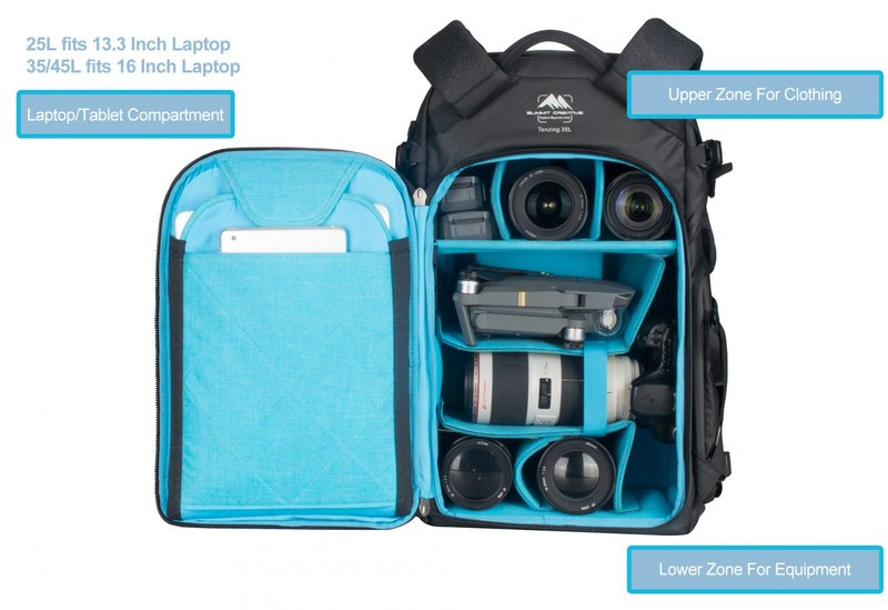 Summit Creative Tenzing Rolltop Camera Backpack 50L by  in  - EC MALL
