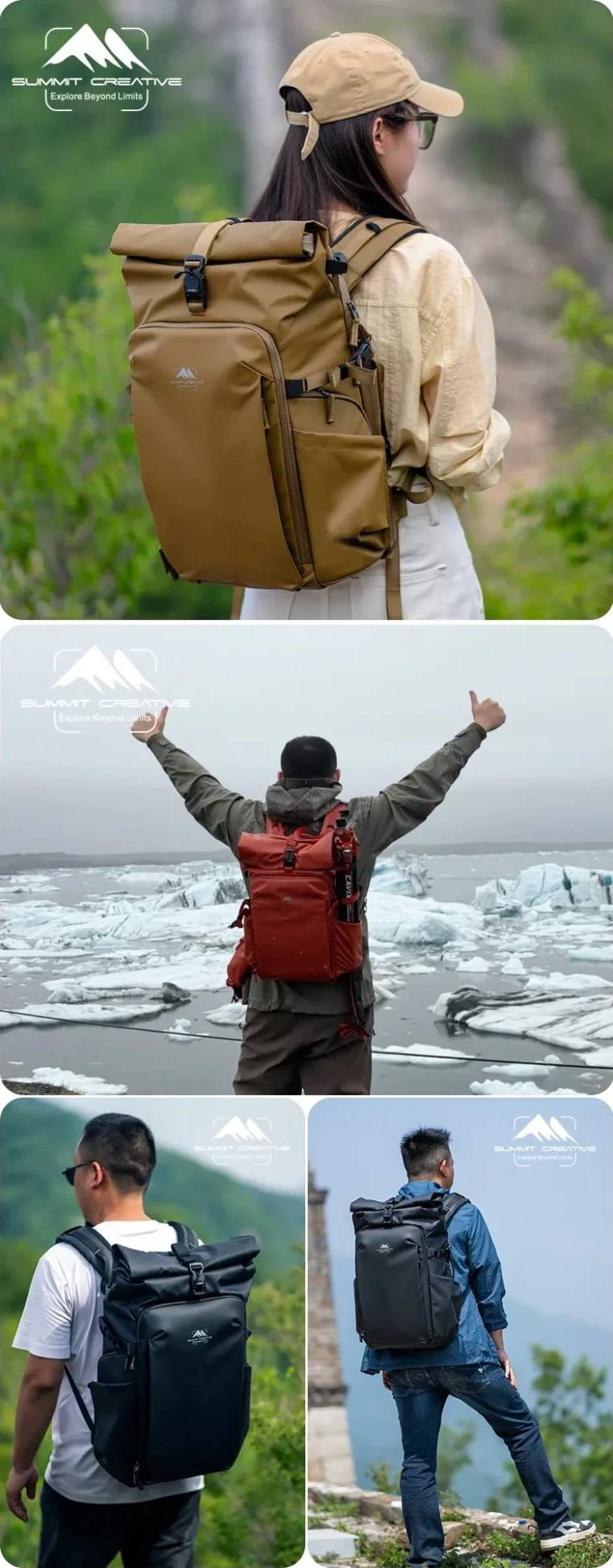 Summit Creative Metropolis Rolltop Backpack 28L by  in  - EC MALL