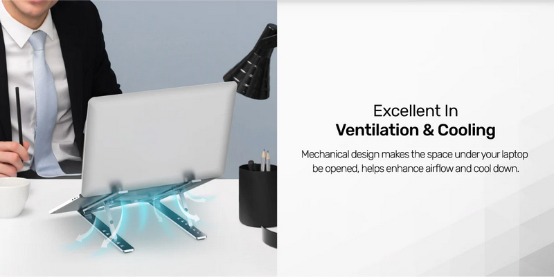 UNITEK OT155SL Adjustable Laptop Stand by  in  - EC MALL