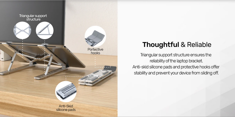 UNITEK OT155SL Adjustable Laptop Stand by  in  - EC MALL