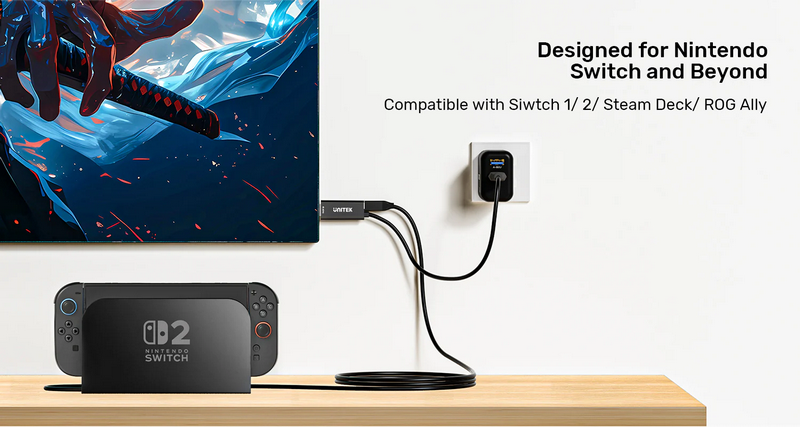 UNITEK V1439A USB-C to HDMI 4K@60Hz Cable with PD 100W 2M by  in  - EC MALL