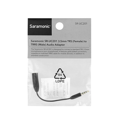 Saramonic SR-UC201 3.5mm Female TRS Microphone Adapter To 3.5 MaleTRRS by  in  - EC MALL