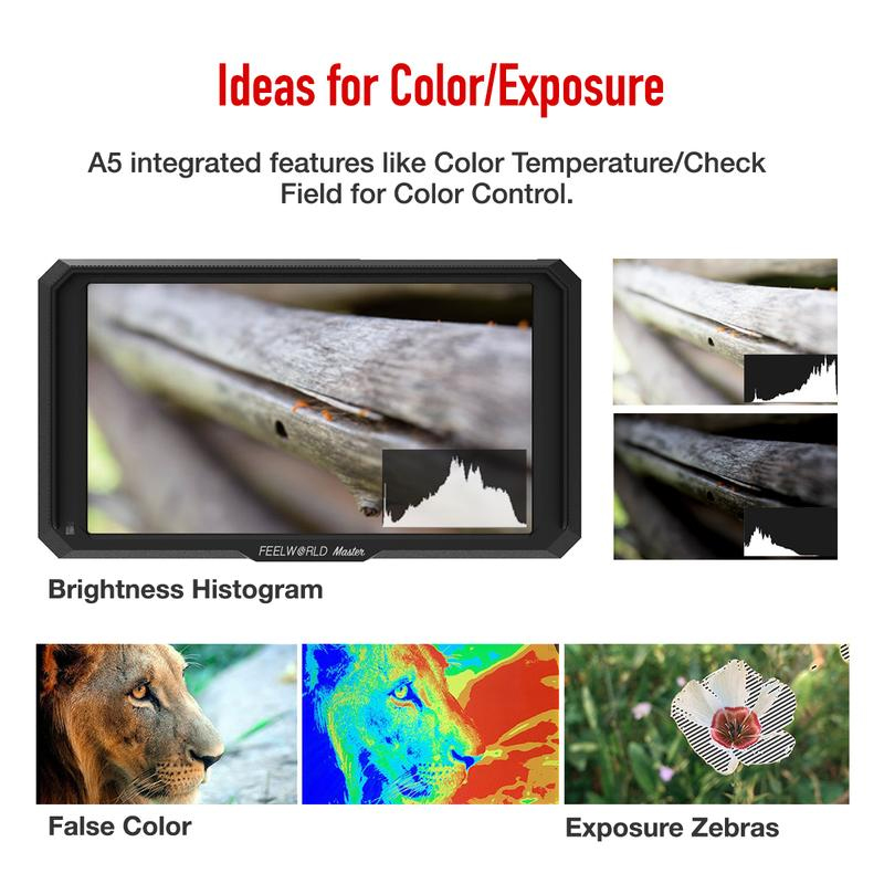 Feelworld Master Series MA5 5" 4K HDMI Input/Output Monitor by  in  - EC MALL