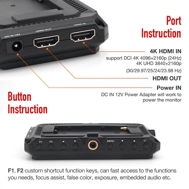Feelworld Master Series MA5 5" 4K HDMI Input/Output Monitor by  in  - EC MALL