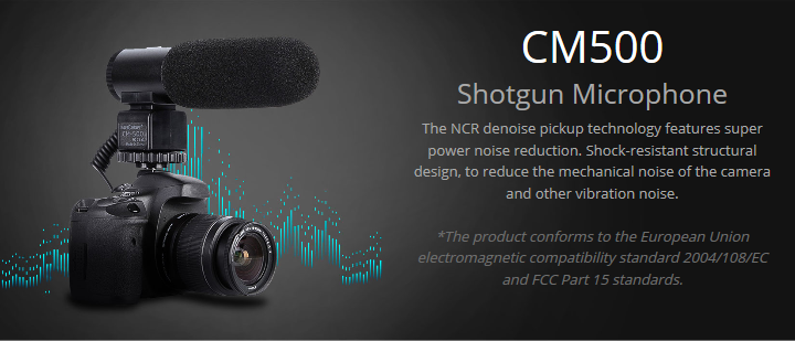 K&F Concept CM-500 Shotgun Microphone by  in  - EC MALL