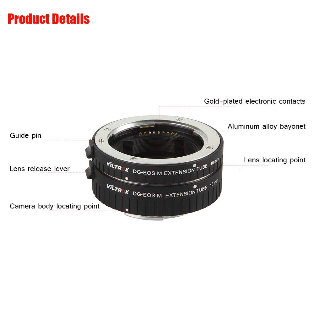 Viltrox DG-EOS M  Automatic Macro Extension Tube Set by  in  - EC MALL
