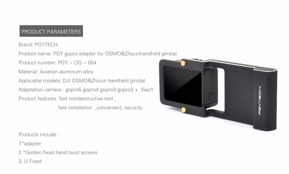 PGYTECH Adapter Action Cam For Mobile Gimbol by  in  - EC MALL