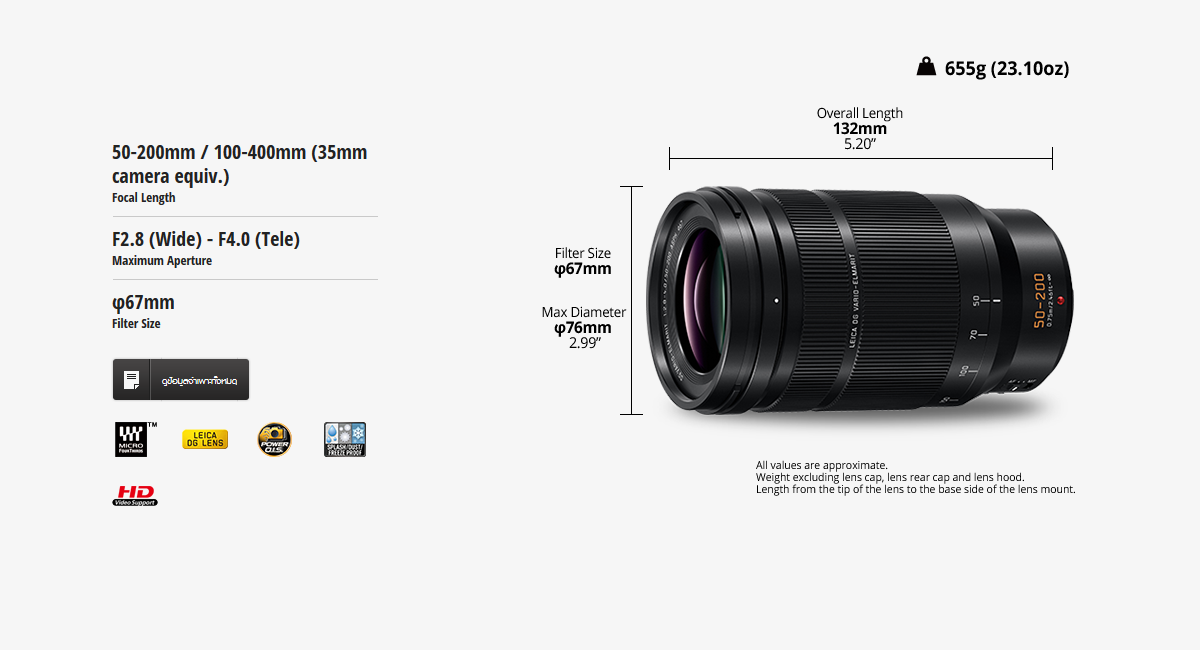 Panasonic Leica DG Vario-Elmarit 50-200mm f/2.8-4 ASPH. POWER O.I.S. by in - EC MALL