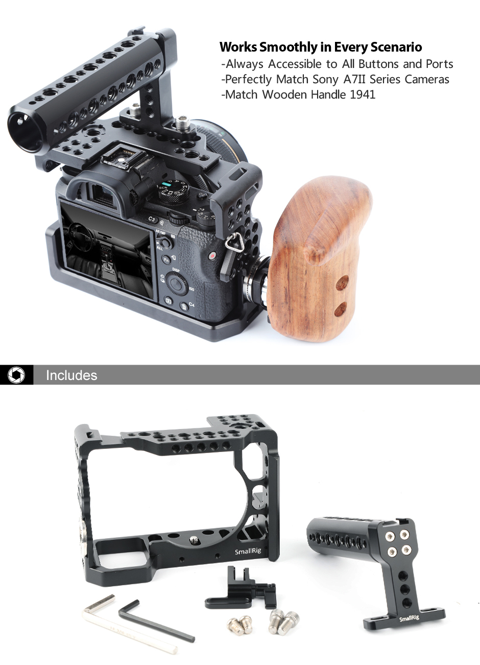 SmallRig 2014B Cage kit (1982+1679+1638) Sony A7II/ A7RII/ A7SII Accessory by  in  - EC MALL