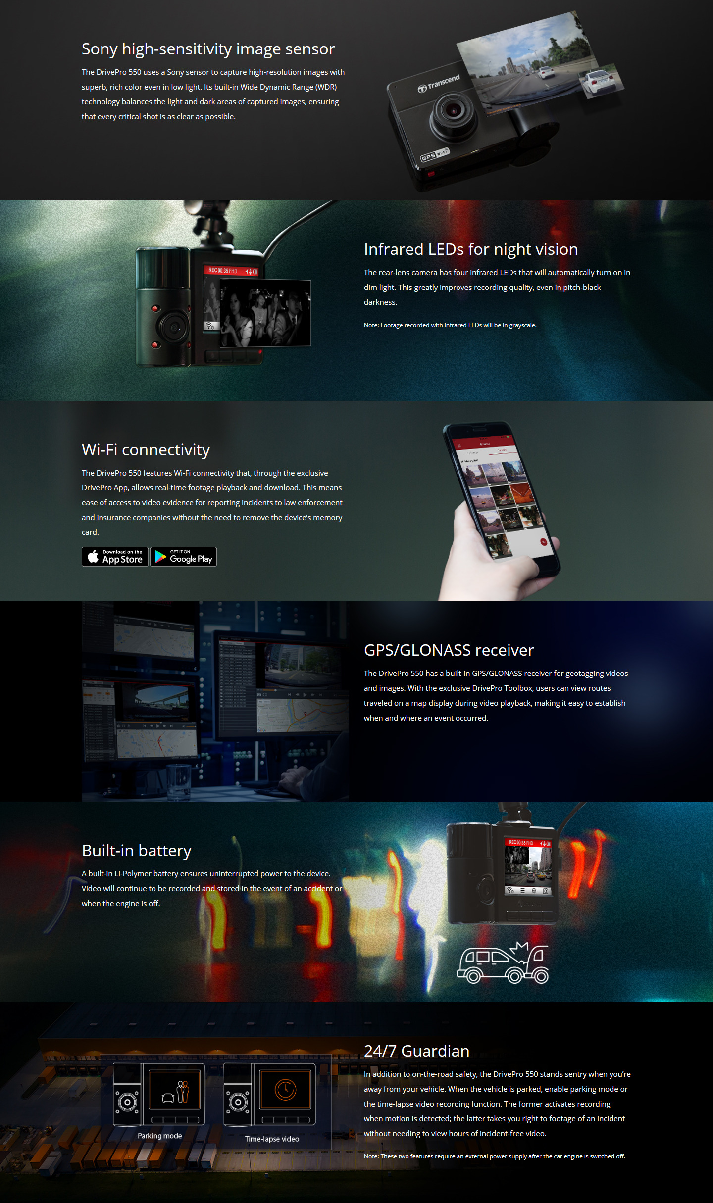 Transcend DrivePro 550 by  in  - EC MALL