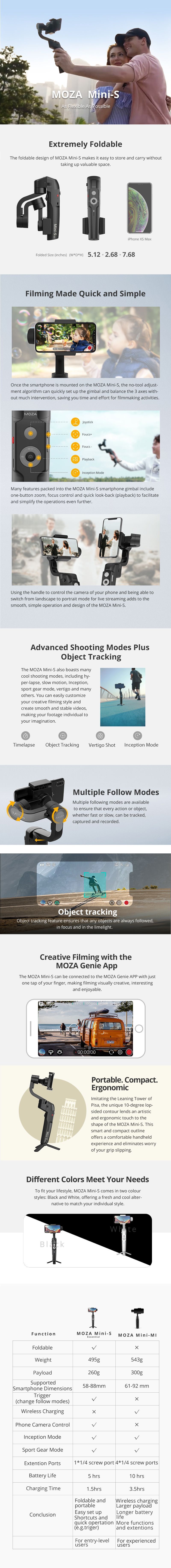Moza Mini-S Essential Smartphone Gimbal by  in  - EC MALL