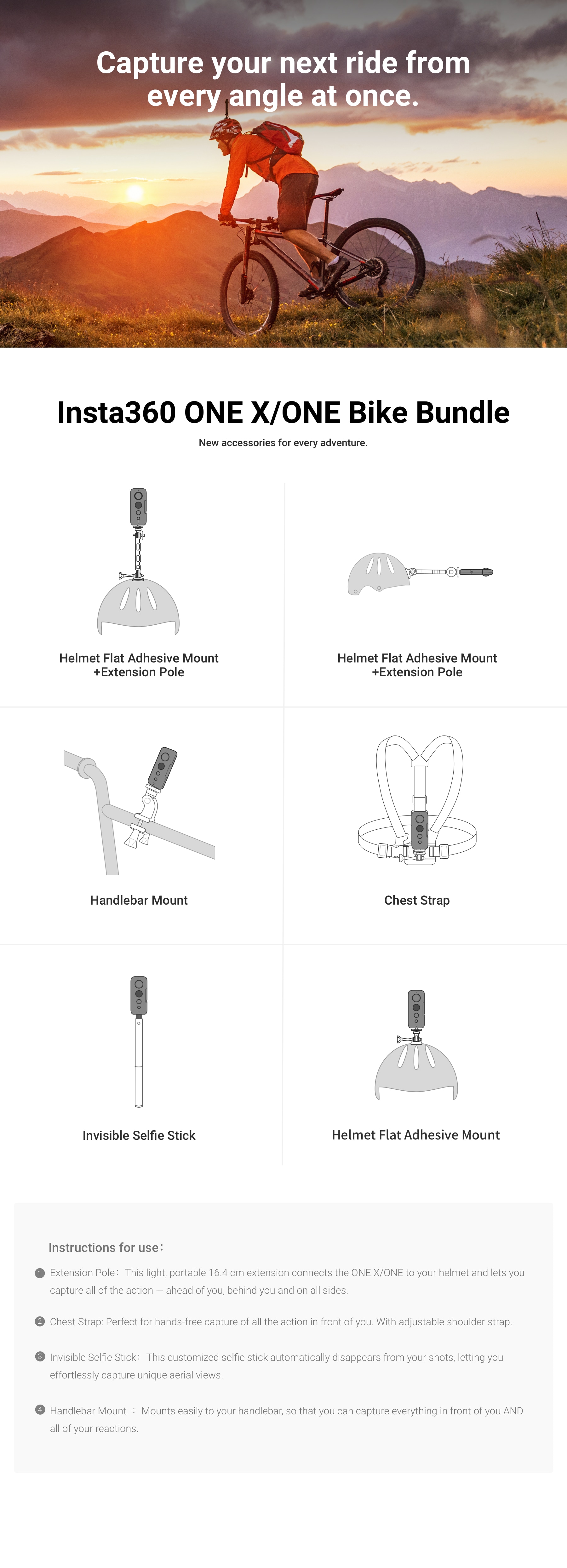 Insta360 Bike Bundle(ONE X / ONE) by  in  - EC MALL