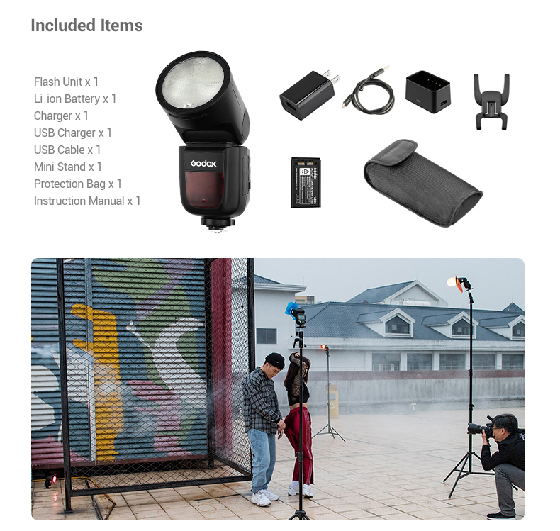 Flash Godox V1 by  in  - EC MALL