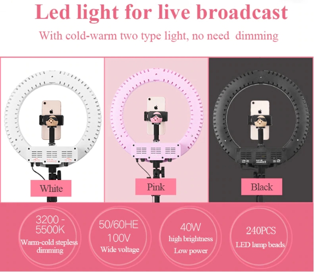 LED Ring Light QZSD RL-12 Size 14 inch With Stand by  in  - EC MALL