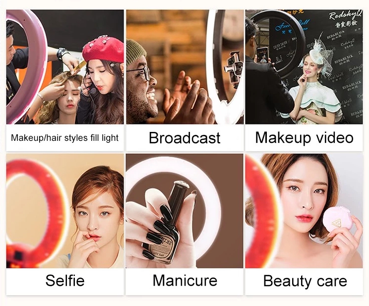 LED Ring Light QZSD RL-12 Size 14 inch With Stand by  in  - EC MALL