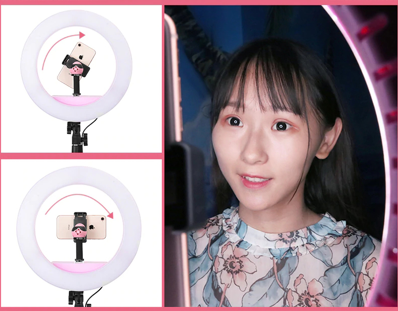 LED Ring Light QZSD RL-12 Size 14 inch With Stand by  in  - EC MALL