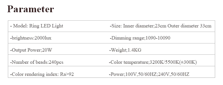 LED Ring Light QZSD RL-12 Size 14 inch With Stand by  in  - EC MALL